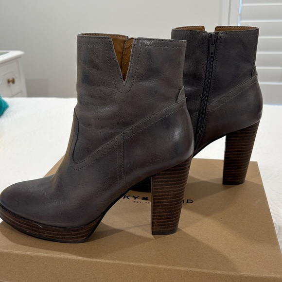 Lucky Brand Dark Gray Heeled Boots - Picture 4 of 10